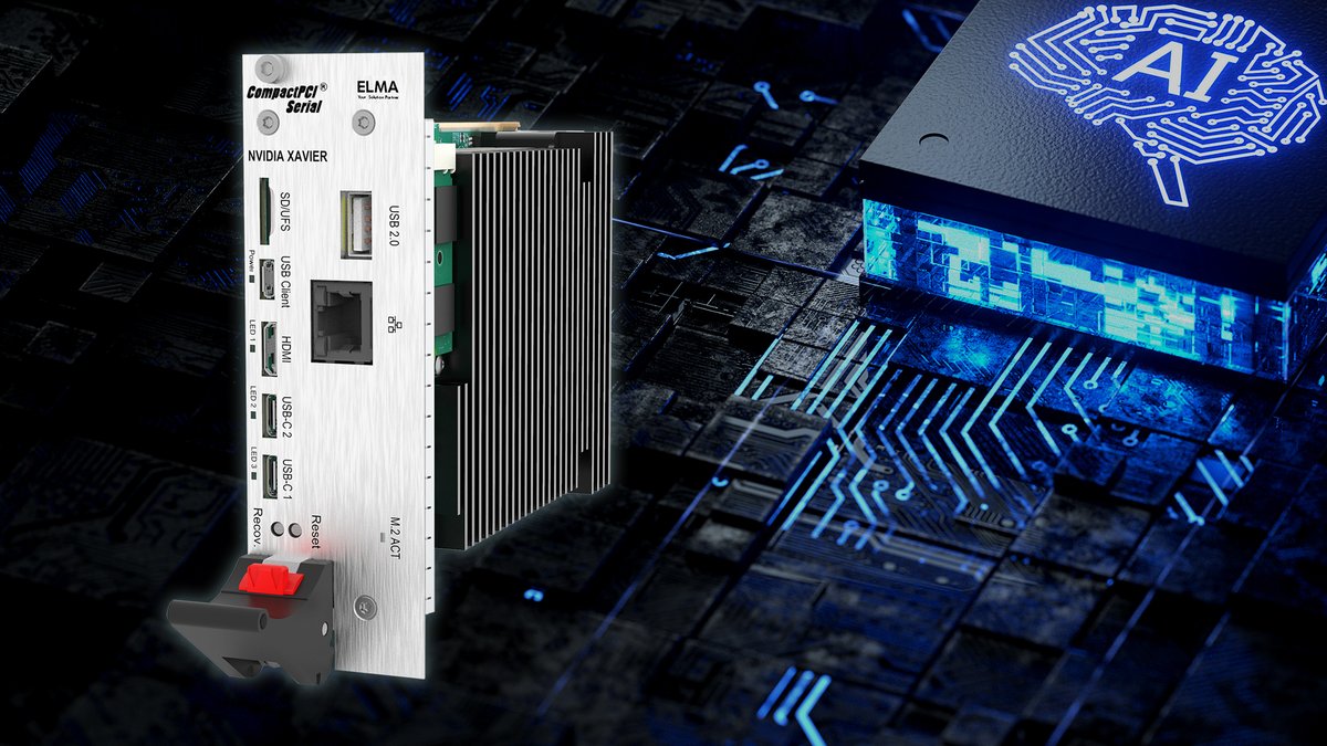elma_electronic's tweet image. Elma Releases NVIDIA-based board for Advanced AI Computing Solutions
Board is the first available on 3U CPCI Serial open standards-based form factor 
bit.ly/nr-jetkit
#AI #CPCI #CompactPCI #singleboardcomputing #NVIDIA