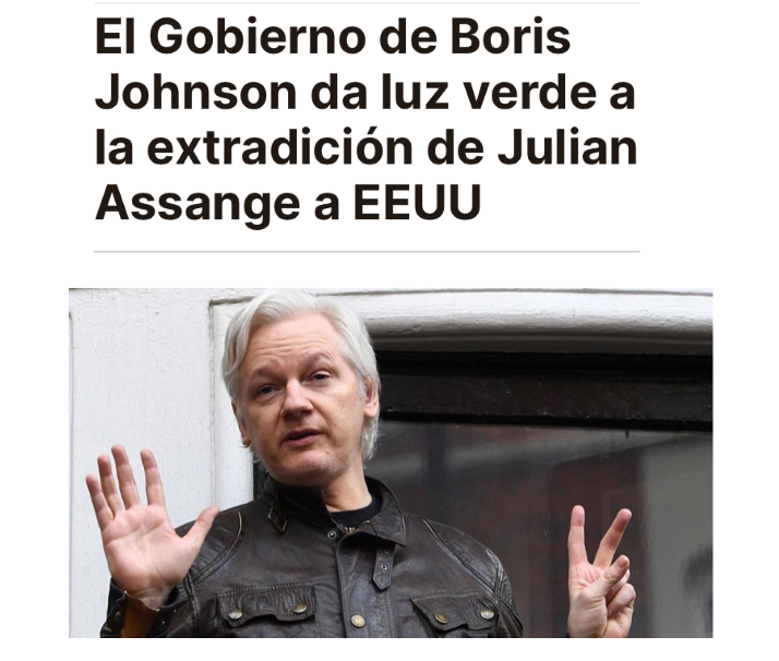 Tras la decisión de extraditar a #Assange a EEUU, se intenta atemorizar y silenciar a la prensa crítica. Es un gran acto de cobardía y sumisión. Hay 14 días para apelar esta aberración. Todo ser humano justo debe unirse al reclamo: #FreeAssangeNOW!