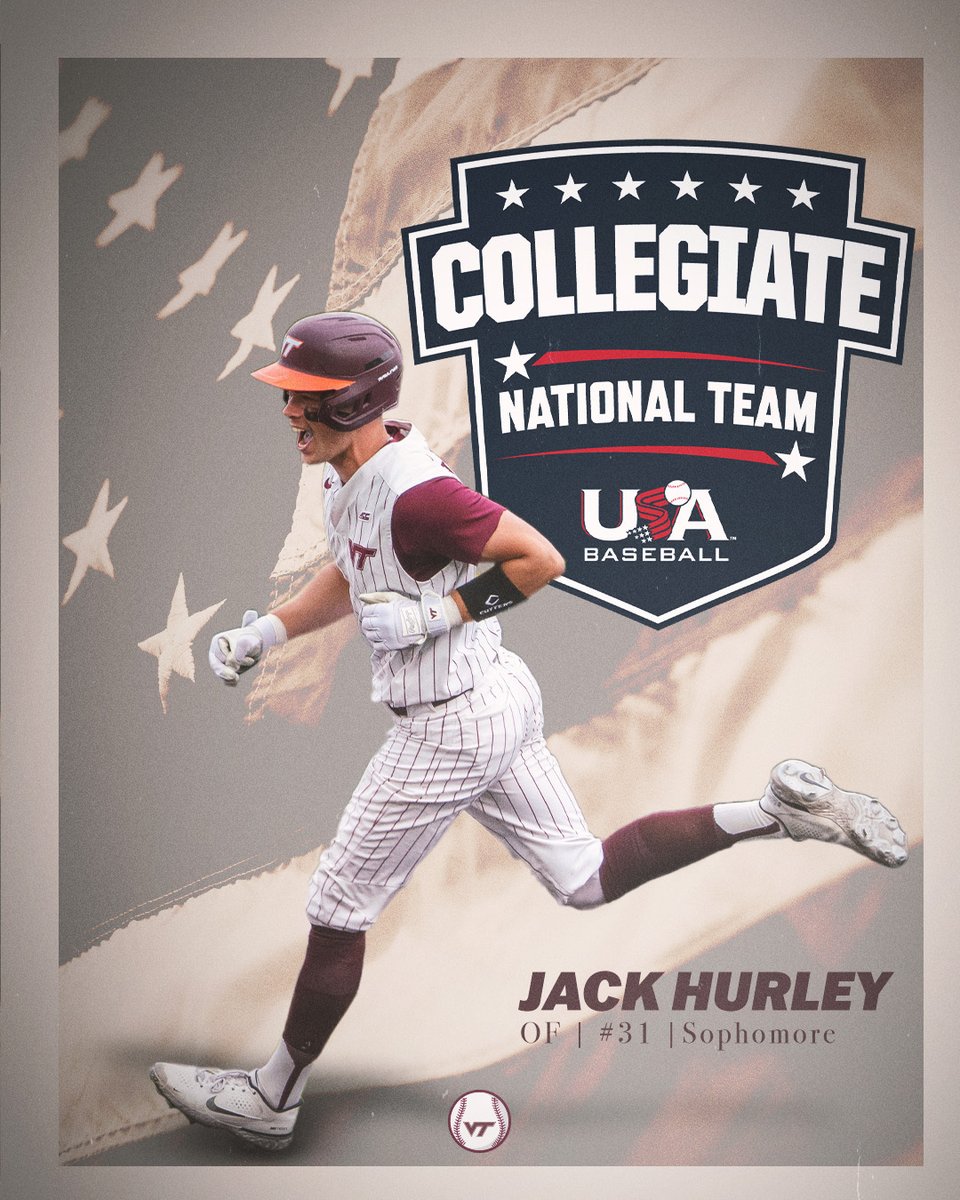 Virginia Tech Baseball (@hokiesbaseball) on Twitter photo ๐ผ๐ข๐๐ง๐๐๐๐ฃ ๐๐ค๐ ๐๐๐จ ๐บ๐ธ
<a href="/HackenbergDrue/">Drue Hackenberg</a> & <a href="/jhurlz5/">Jack Hurley</a> will don the ๐ดโช๏ธ & ๐ต as 2022 <a href="/USABaseballCNT/">USA Baseball CNT</a> training camp invitees.
๐ธ vthoki.es/UX-2T
#Hokies ๐ฆโพ๏ธ ๐ผ๐ข๐๐ง๐๐๐๐ฃ ๐๐ค๐ ๐๐๐จ ๐บ๐ธ
<a href="/HackenbergDrue/">Drue Hackenberg</a> & <a href="/jhurlz5/">Jack Hurley</a> will don the ๐ดโช๏ธ & ๐ต as 2022 <a href="/USABaseballCNT/">USA Baseball CNT</a> training camp invitees.
๐ธ vthoki.es/UX-2T
#Hokies ๐ฆโพ๏ธ