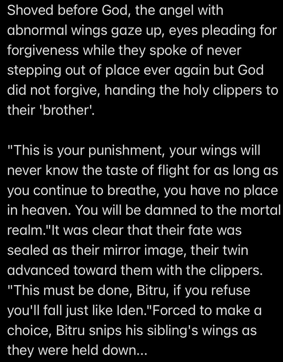 FallenFaustVT's tweet photo. Lore/Backstory for the 340+ followers
Uh kinda sad , like most stories of a fallen angel.
Enjoy if you read it🥺
#Vtuberlore #Vtuberbackstory #VTuberUprising #BlackVTuber https://t.co/9lm1qbx4yK