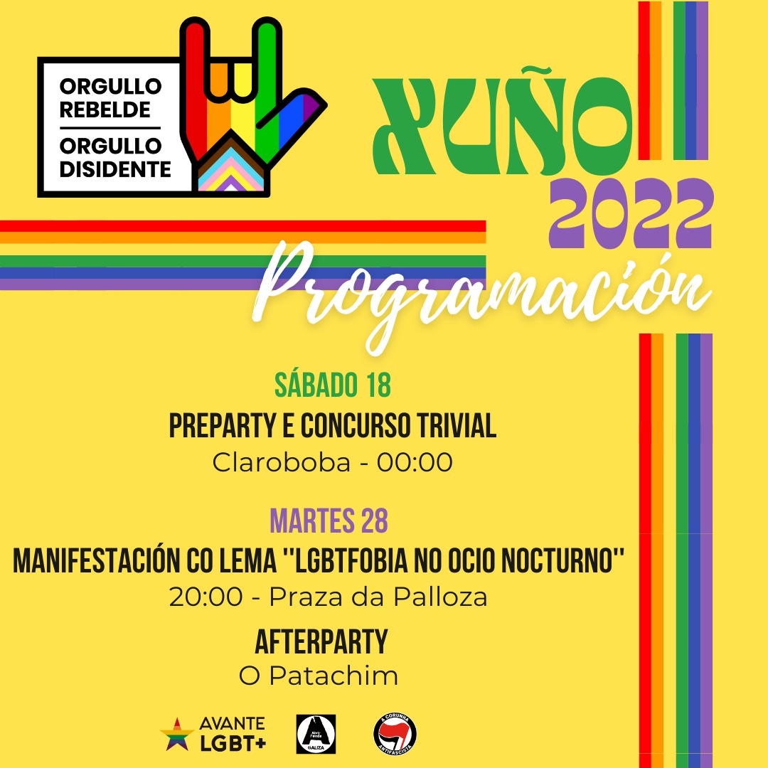 OCorunha's tweet photo. 📆Este mes de XUÑO chegou ben cargadiño, pero xa vai chegando o seu fin! Deixamos por aquí as vindeiras actividades. 

Por motivos climáticos tivemos que suspender o roteiro de mañá e o día de praia do domingo, esperamos poder facelas outro día. https://t.co/zkeJhZlJUk