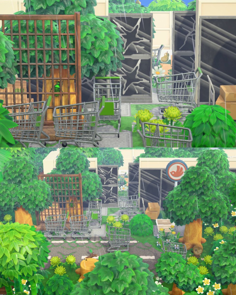 samtournesol's tweet photo. abandoned supermarket #acnhdesign https://t.co/45KN5LO45V