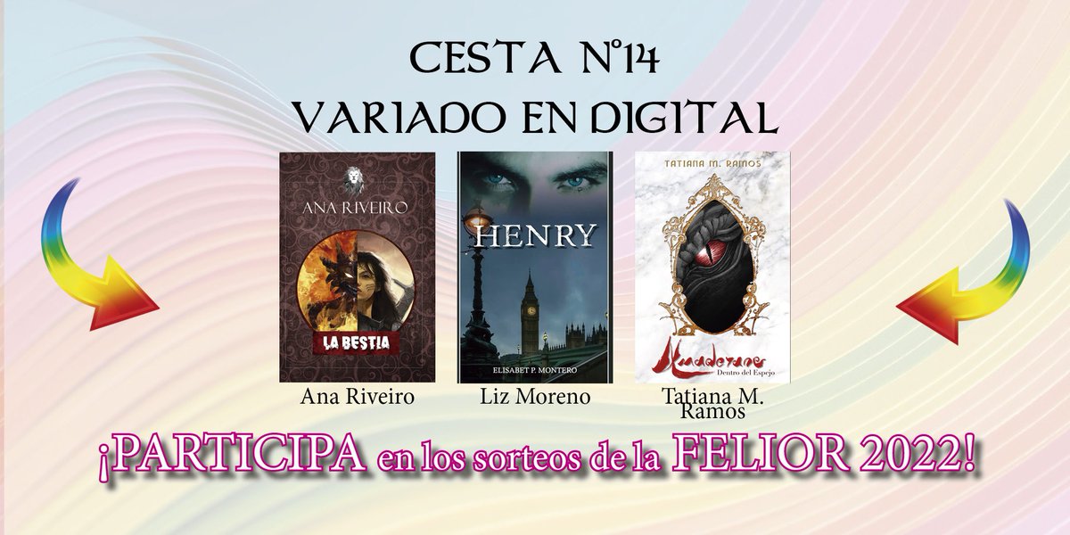 Felior22's tweet photo. 🏳️‍🌈Cesta 14: Variado digital🏳️‍🌈
En esta Cesta puedes ganar: 
👉🏻La Bestia de @_AnyRC_ 
👉🏻Henry de @T_Nekare 
👉🏻Dentro del espejo de @DragonEI_ https://t.co/dIdTXpTM8t