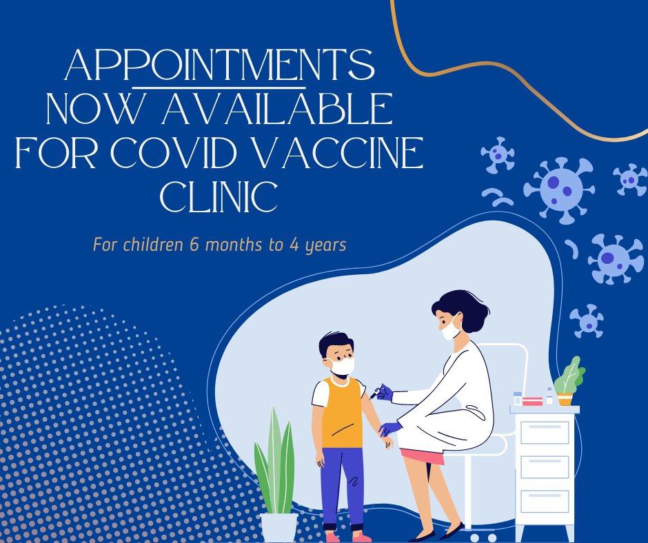 CHCACNC's tweet photo. Established patients may sign up for our outdoor vaccine clinic on June 24th at the link below:
https://t.co/xcCEBk6drN https://t.co/wRWbqhckrL