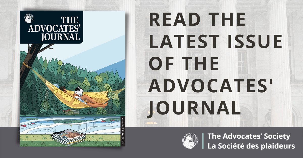 Advocates_Soc's tweet photo. Happy Friday, TAS Members! The Spring issue of The Advocates' Journal is now online. Sign in to the TAS Member Portal to download & read the latest issue, and don't forget that you can catch up on past issues in The Advocates' Journal Archive. https://t.co/nWioaxMxtz #TASJournal https://t.co/wT9oO9q2D1