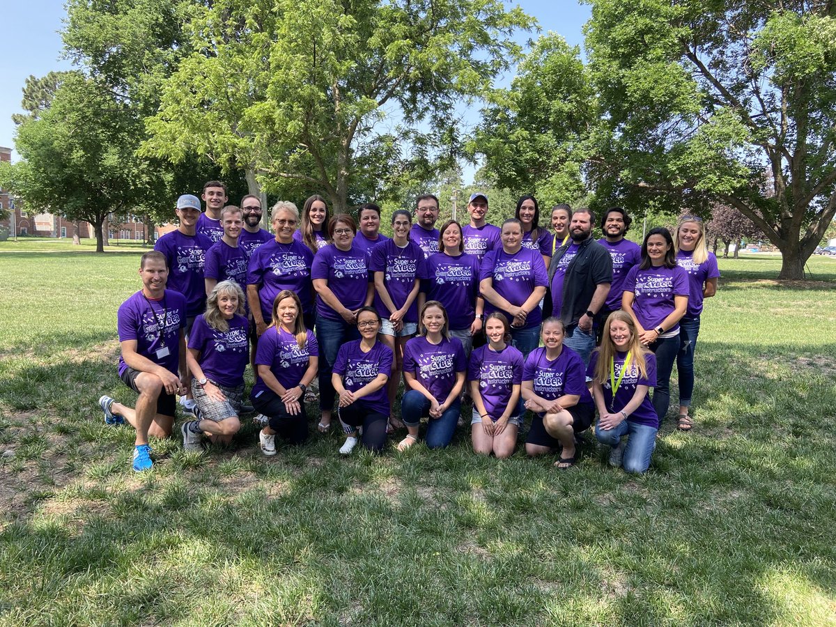 Finishing up GenCybr Instructor camp @UNKearney with many amazing #educators. Got to present lessons in front of peers to hone our craft. Took home some cool swag too! Amazing week. Now ready to take cyber security concepts into the classroom @MindenWhippets