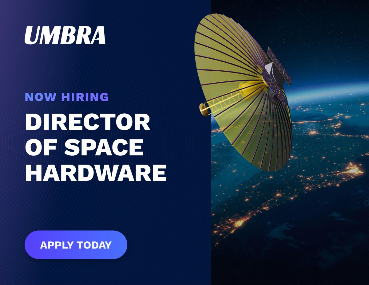 We’re looking for a spacecraft wizard to be our Director of Space Hardware. Flex your skills & own the design of our world class space systems. With 3 on orbit, more in production, and new things coming, there’s no better time to join our team. tinyurl.com/4pct52pk