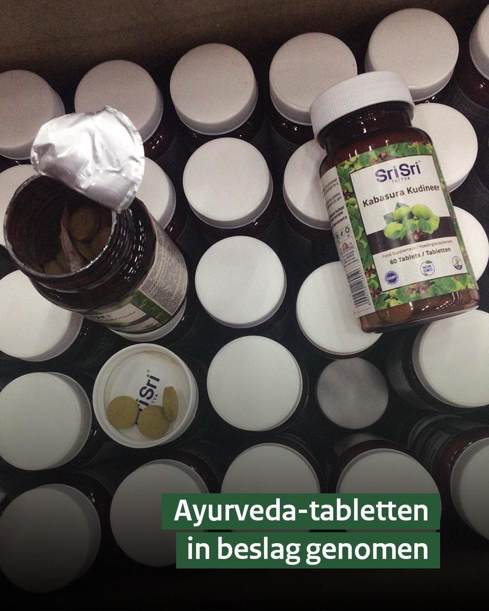 Ons werk is erg divers. Recent troffen we een zending met 1278 kilo ayurveda-tabletten met een beschermd ingrediënt aan zonder dat de benodigde vergunning aanwezig was. Er zijn 500 potjes met in totaal 30.00 tabletten in bewaring genomen.