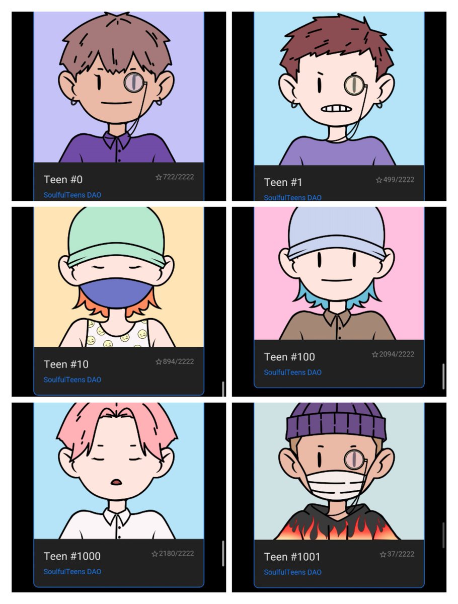 Some SoulFul Teens Nfts Minted ❤️😍

Public Mint Live now!! LFG! 

#Solana #NFTGiveaway #SolanaNFTs #NFTCommunity