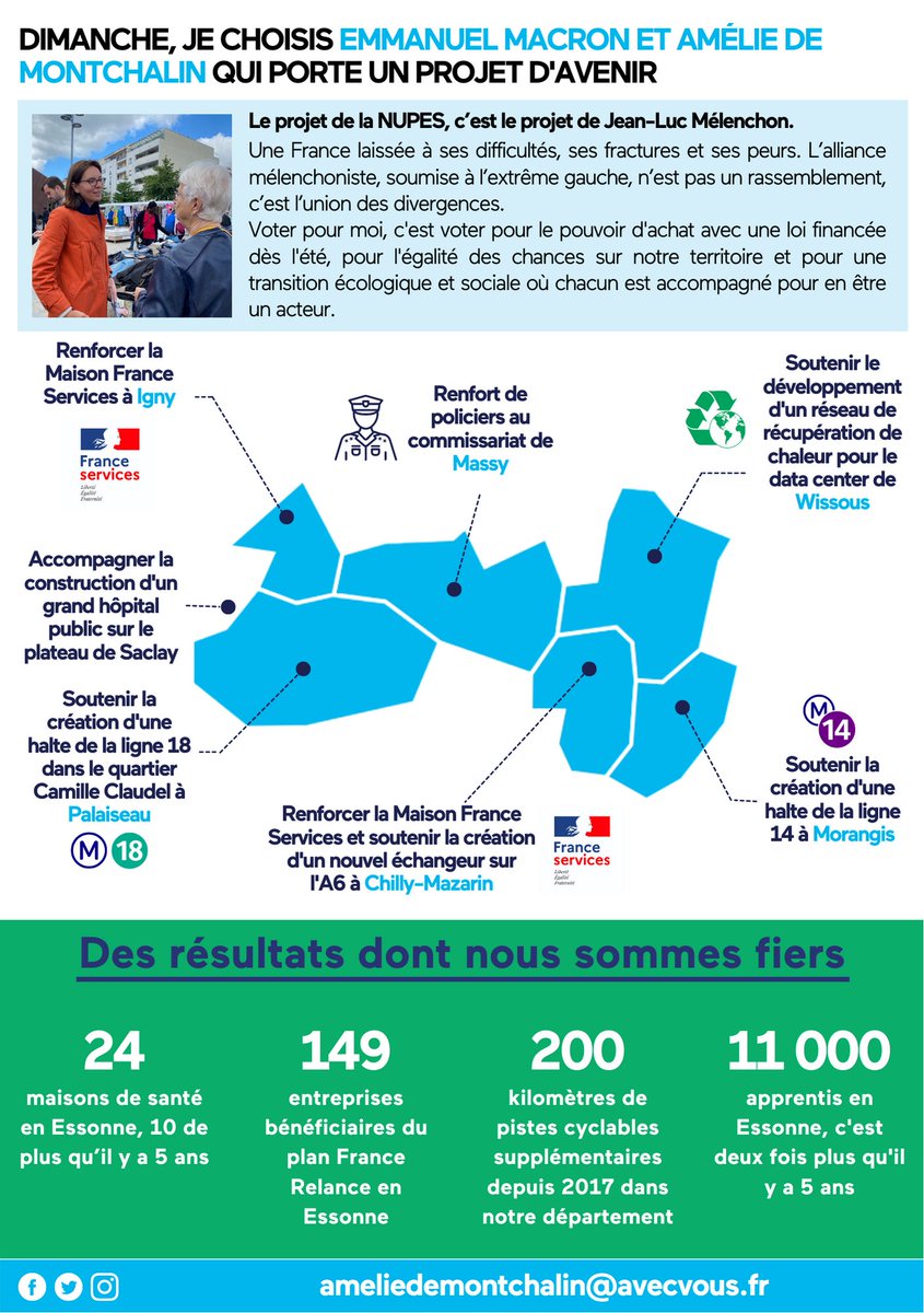 À #Chilly j’agis pour vous depuis 5 ans et je présente aujourd’hui un projet crédible :

Parmi mes priorités pour Chilly-Mazarin : 

❌ Mettre fin aux dépôts sauvages et aux bidonvilles 

🚉 Améliorer vos transports en commun avec un plan d’urgence pour les RER B et C