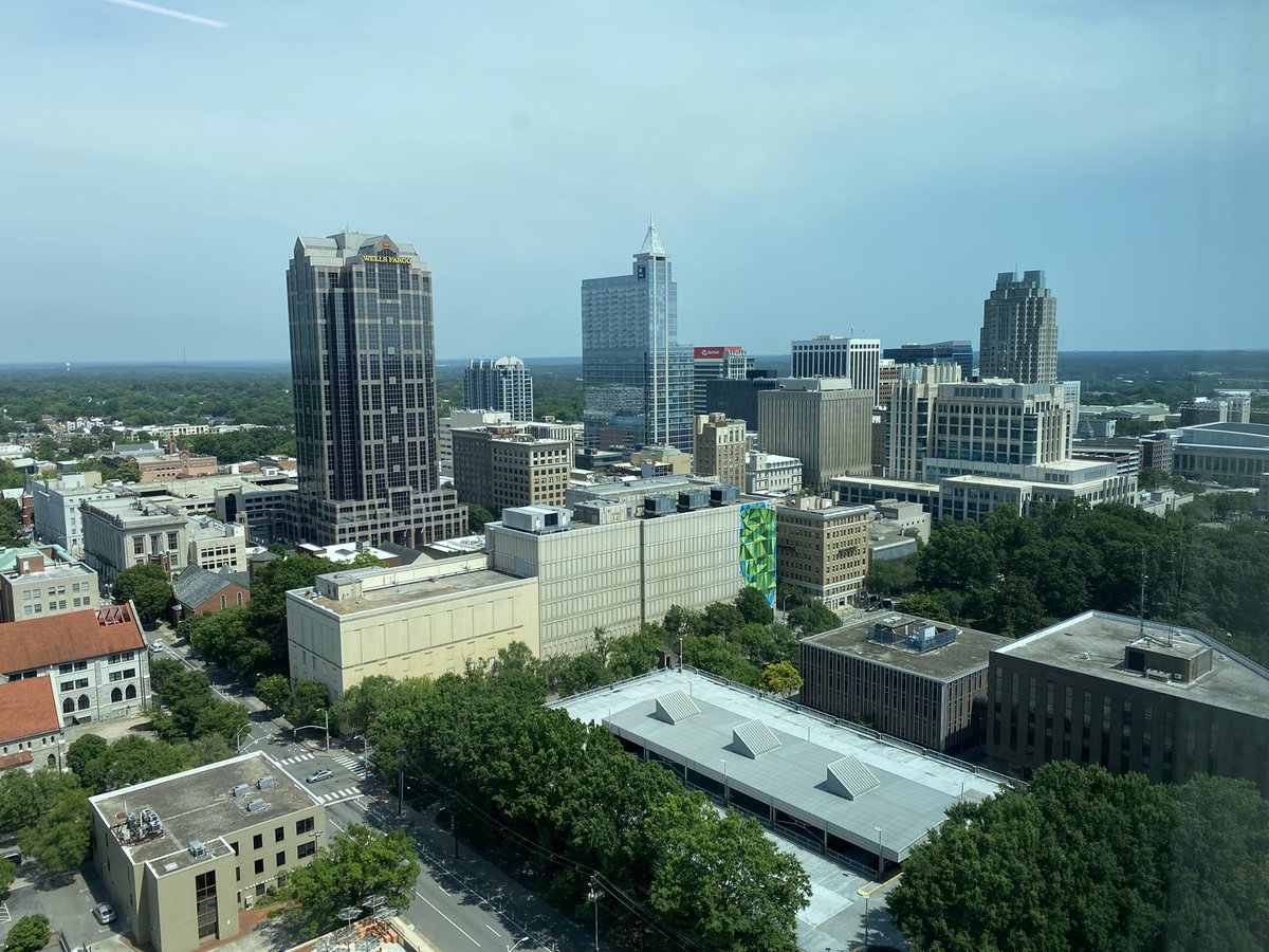billkingDTR's tweet photo. That view from @RaleighCrossing top floor. 

Big thanks to @pendoio for hosting @DowntownRaleigh Board yesterday in their new space. https://t.co/JonzgXuZik