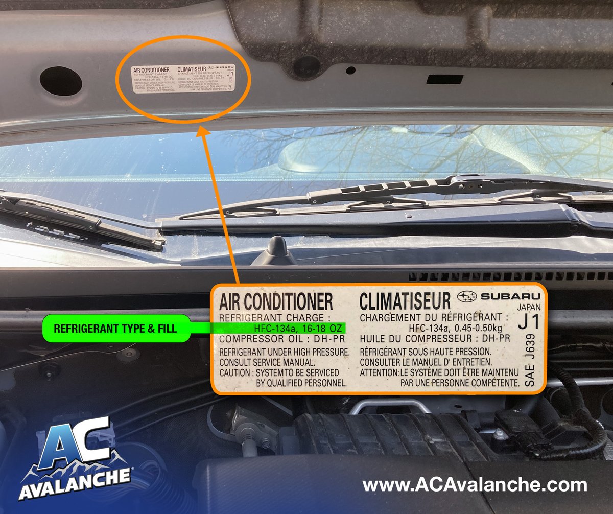 Do you know what type of automotive AC refrigerant you need? There are 3 types on the market, and we can show you how to identify what your vehicle needs.  Get ready for warmer weather and learn more at acavalanche.com/r1234yf #acrecharge #airconditioning #acavalanche #autorepair