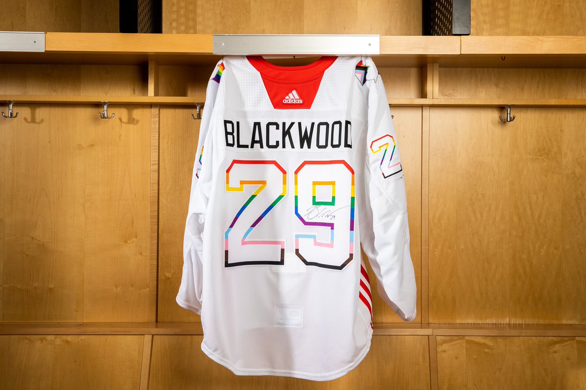 NJDevils's tweet photo. Want to get your hands on a signed Blackwood Pride jersey? 

It’s easy, just RT to win! 

#NJDevils | #PrideMonth https://t.co/bZbtN7Beec
