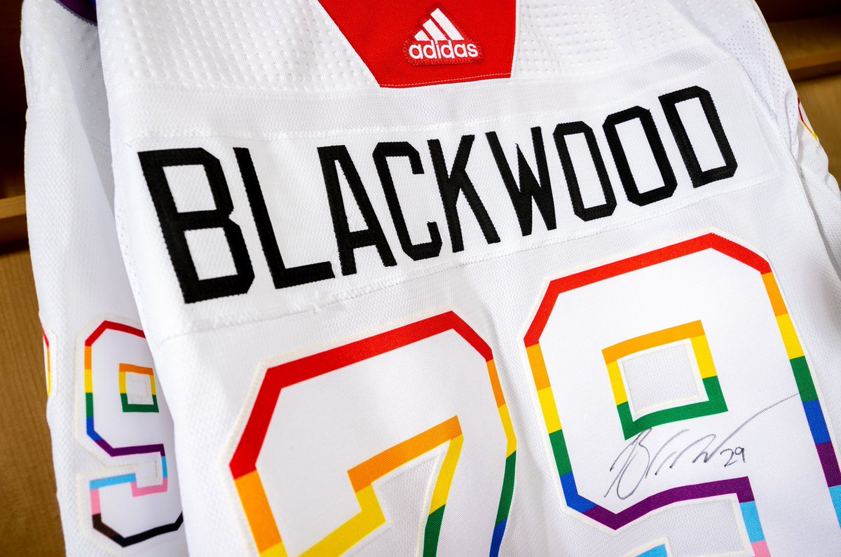 NJDevils's tweet photo. Want to get your hands on a signed Blackwood Pride jersey? 

It’s easy, just RT to win! 

#NJDevils | #PrideMonth https://t.co/bZbtN7Beec