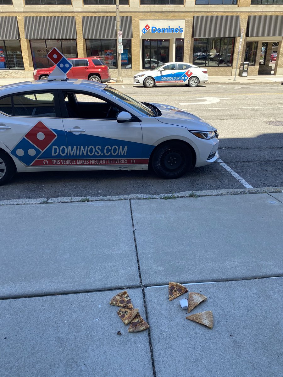 dremsu's tweet photo. There’s def a joke about that  ‘delivery insurance’ here somewhere….@Dominos @downtownlansing @LansingMIFacts https://t.co/DXAu8jQBTI