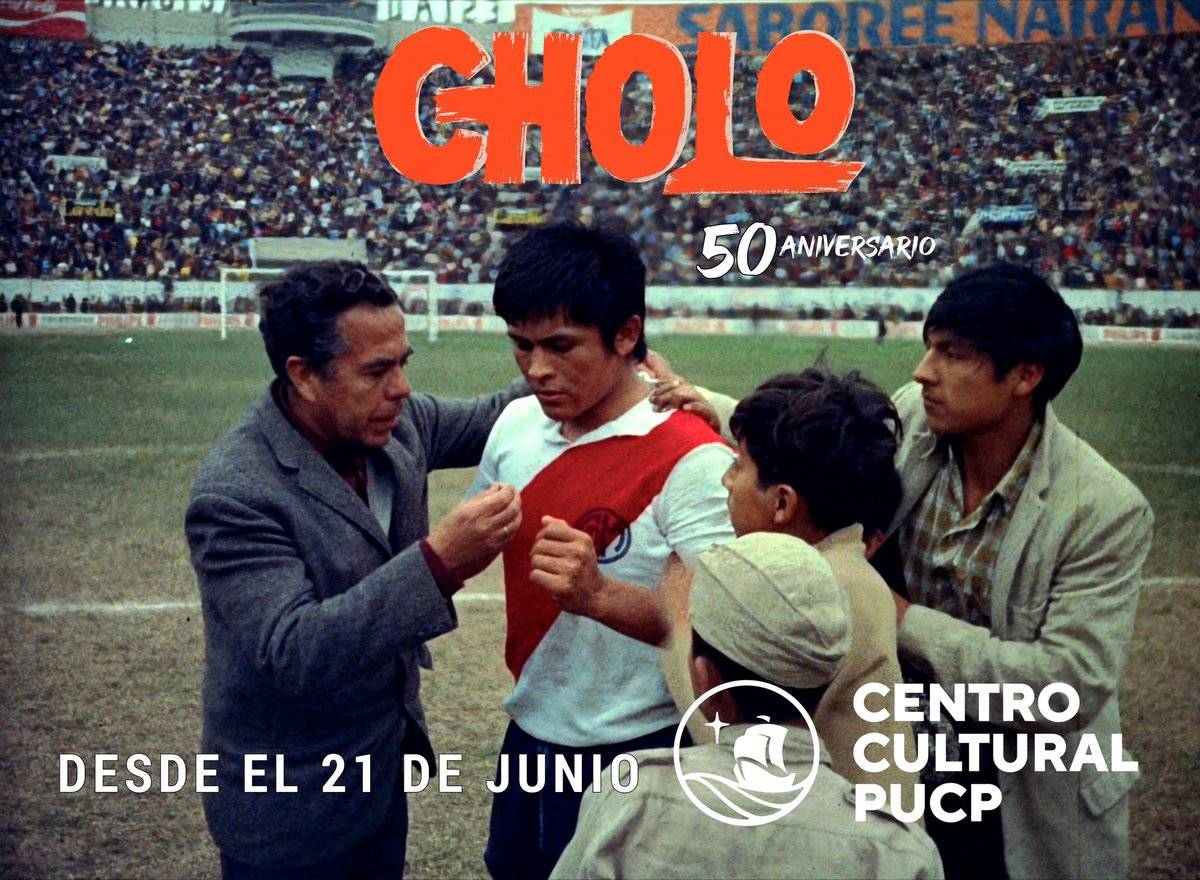 vrfilmsgroup's tweet photo. CHOLO ⚽️🇵🇪🔥
‼️En el @CCULTURALPUCP‼️
Desde este 21 de junio disfruta en el cine 🍿 de la película dirigida por Bernardo Batievsky y protagonizada por Hugo Sotil. Restaurada gracias a la @UCLAFTVArchive

Programación 👉 https://t.co/JKFv9ukB6h

#cine #CinePeruano https://t.co/Lzg0p4sJ4v