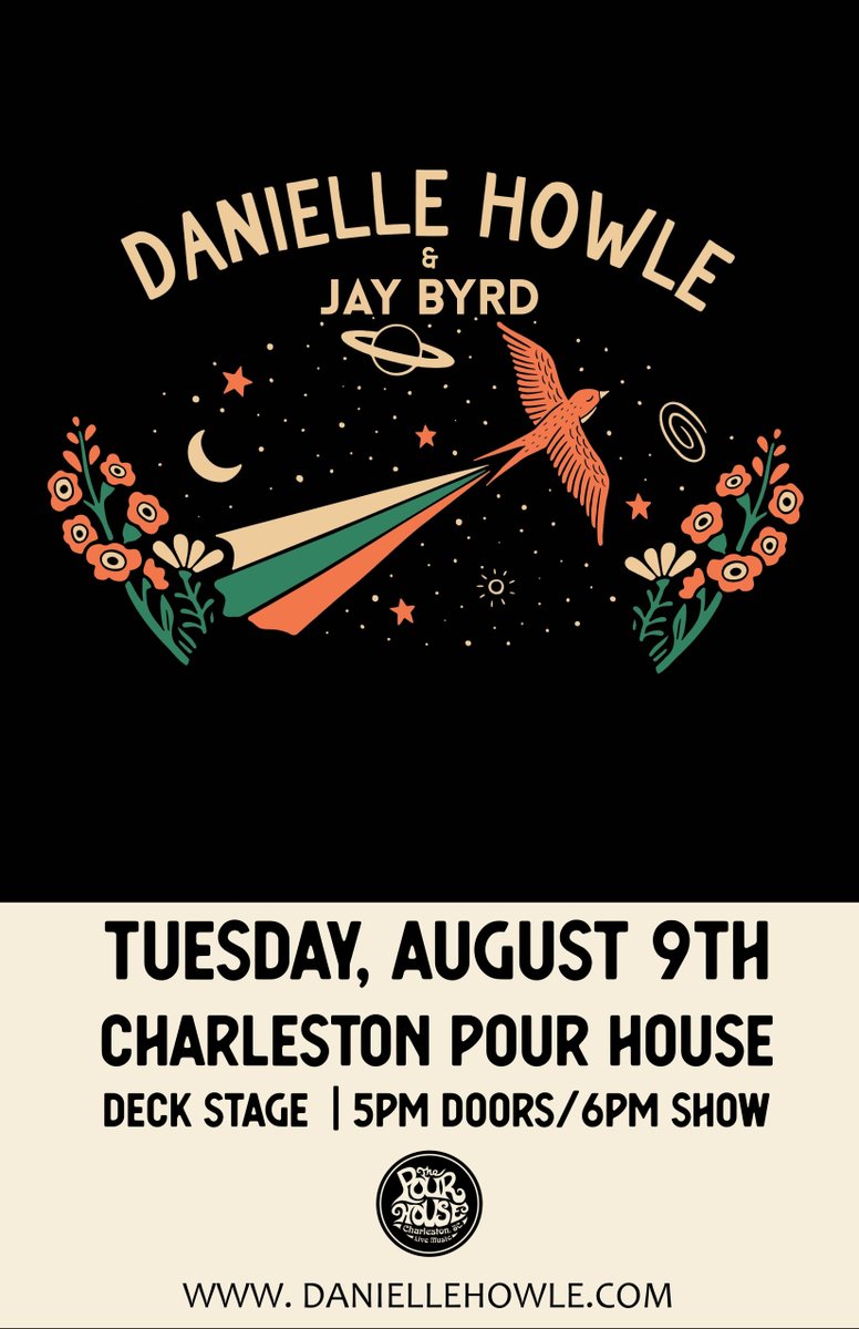 CHSPourHouse's tweet image. ♫ ANNOUNCING :: Danielle Howle + Jay Byrd | TUE, 8.9.22 | Deck Stage | 5pm Doors/6pm Show #ChsMusic #LoveLiveMusic @DanielleHowle @JayByrdMusic 

Tickets ON SALE now - bit.ly/3zGcgyd