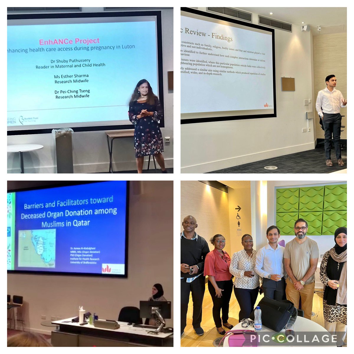 gurchrandhawa's tweet photo. Fantastic @uniofbeds Research Conference - very proud of @uob_ihr Staff &amp; PhD students presenting &amp; contributing #publichealth research @BritzerV @NursesSikh @shubyputhussery @maternalmatters #phdlife #phdchat @MadeAtUni @UniversitiesUK @FPH @RSPH_PUHE https://t.co/hrrsbzxS9r