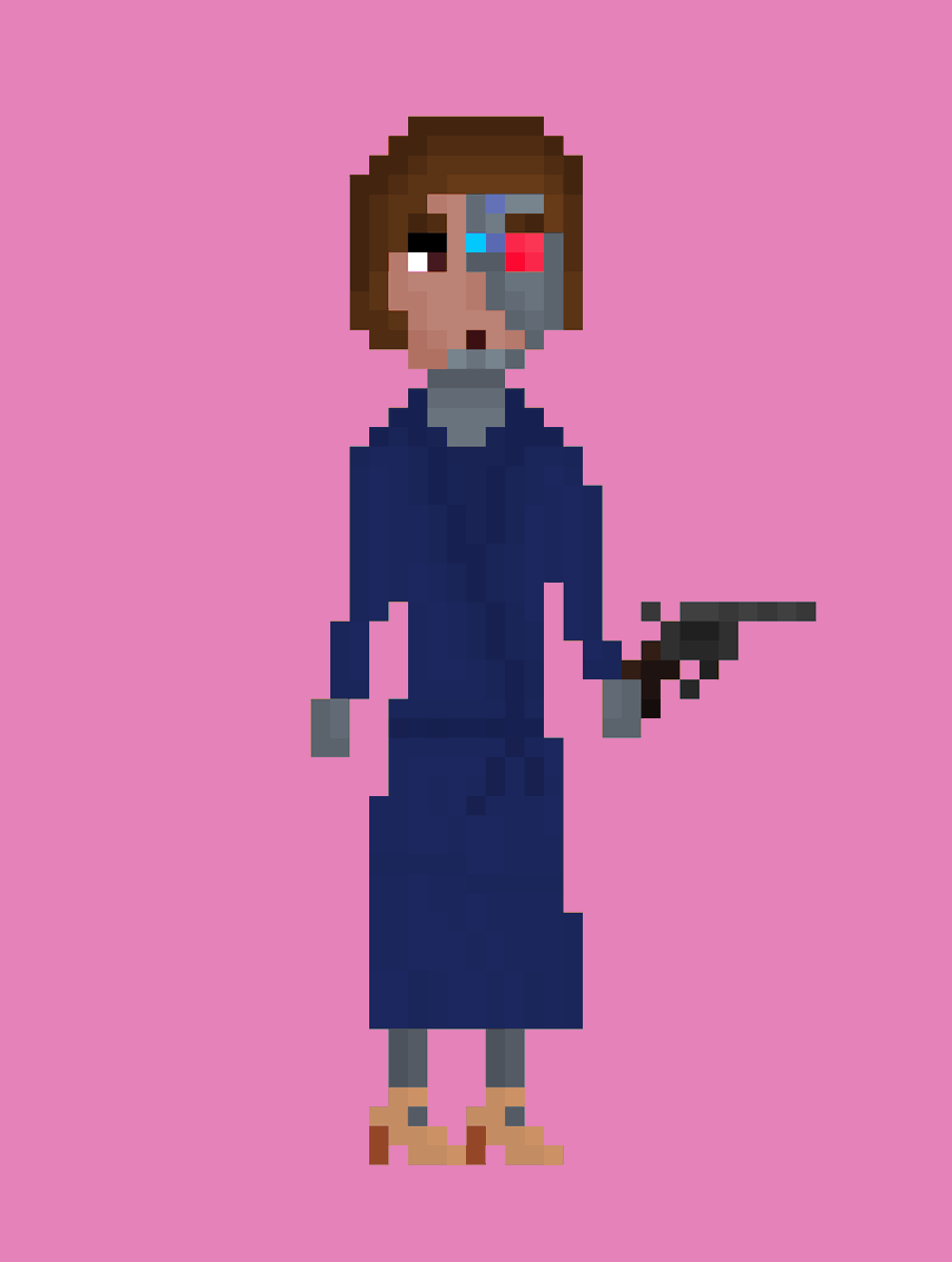 Vacati0n_Steve's tweet photo. Digging the Cane - He got shot in Emerald City saving his girl from a MAFIA hit. She embezzled funds and got caught. Had a cocaine habit which messed w/ her decision making and then got a brain injury -had to remove half her face. @_GangstaBet #NFT #GameFi #defilancer $icx $craft https://t.co/zyIW1wOvkp