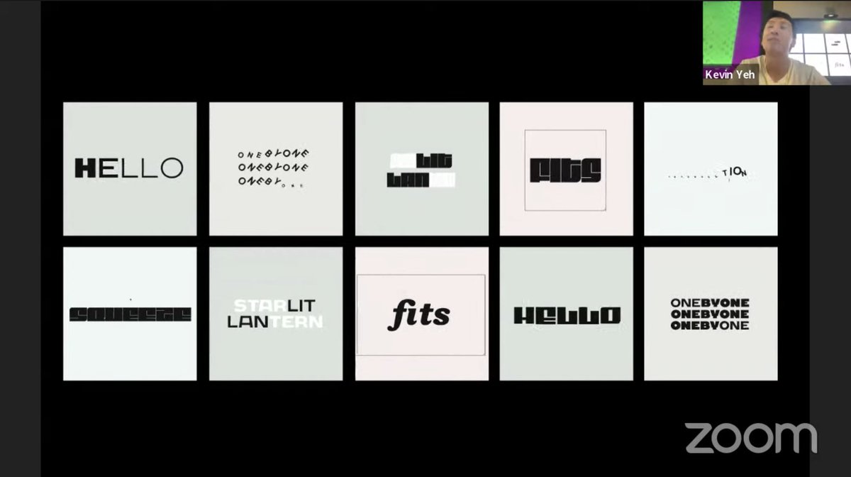 TypeNetwork's tweet photo. NOW: Kevin Yeh from @spacetypeco talks about generative #VariableFonts with his new tool, Vartype, which allows users to generate kinetic sketches without programming or coding. 
👉 Tune in Here: https://t.co/1axpSLO3iL
#typelab @TypographicsNYC https://t.co/h10DsBMN3i