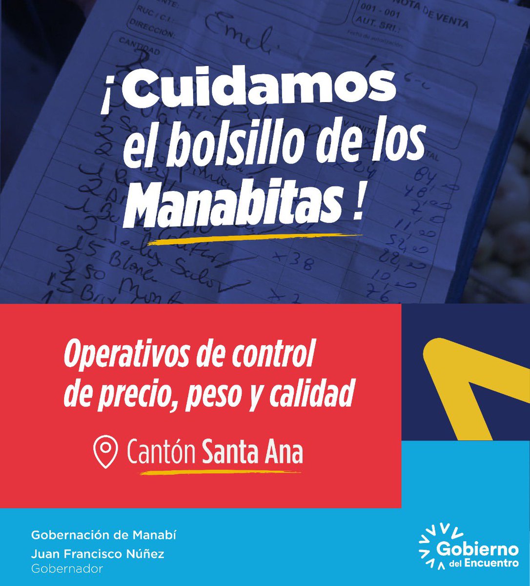 juanfranciscoNH's tweet photo. ¡Cuidamos el bolsillo de los manabitas!

En 📍Santa Ana realizamos operativos de control en mercados y centros de abastos para evitar la especulación de precios y que no se afecten las familias de nuestra provincia. 

@LassoGuillermo https://t.co/OpZ8RaS7UW