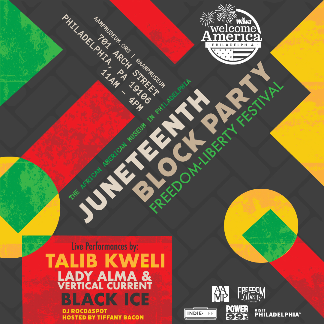Indielifemedia's tweet photo. This Sunday, Lady Alma is bringing her soaring, searing vocals to The African American Museum in Philadelphia x Wawa x Welcome to America "Freedom to Liberty Festival Juneteenth Block Party!" Backed by Vertical Current, the go-to band for visiting artists like Chrisette Michele! https://t.co/kpoc9d75a6