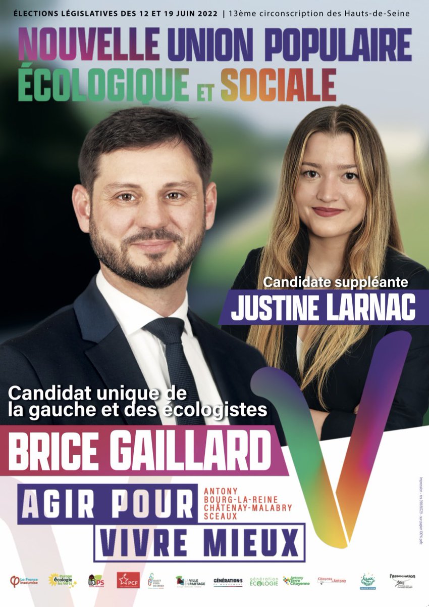 Les #JS92 soutiennent les deux candidatures socialistes sur le 92 🌹🌹 Dimanche, avec @cecilesou et @BGaillard2022 portons la #JusticeSociale, l’ #Ecologie et la #Démocratie à l’Assemblée! ✌️ Cette élection est essentielle pour notre avenir, alors votons! #legislatives2022