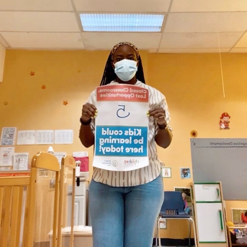 childrenfirstpa's tweet photo. This Brightside center has four empty classrooms. Because Brightside has a staffing shortage, 65 kids are missing out on their only chance at an early education. #RaiseChildCare #EmptyClassrooms #30in30 https://t.co/Q4G5pJzj5Z