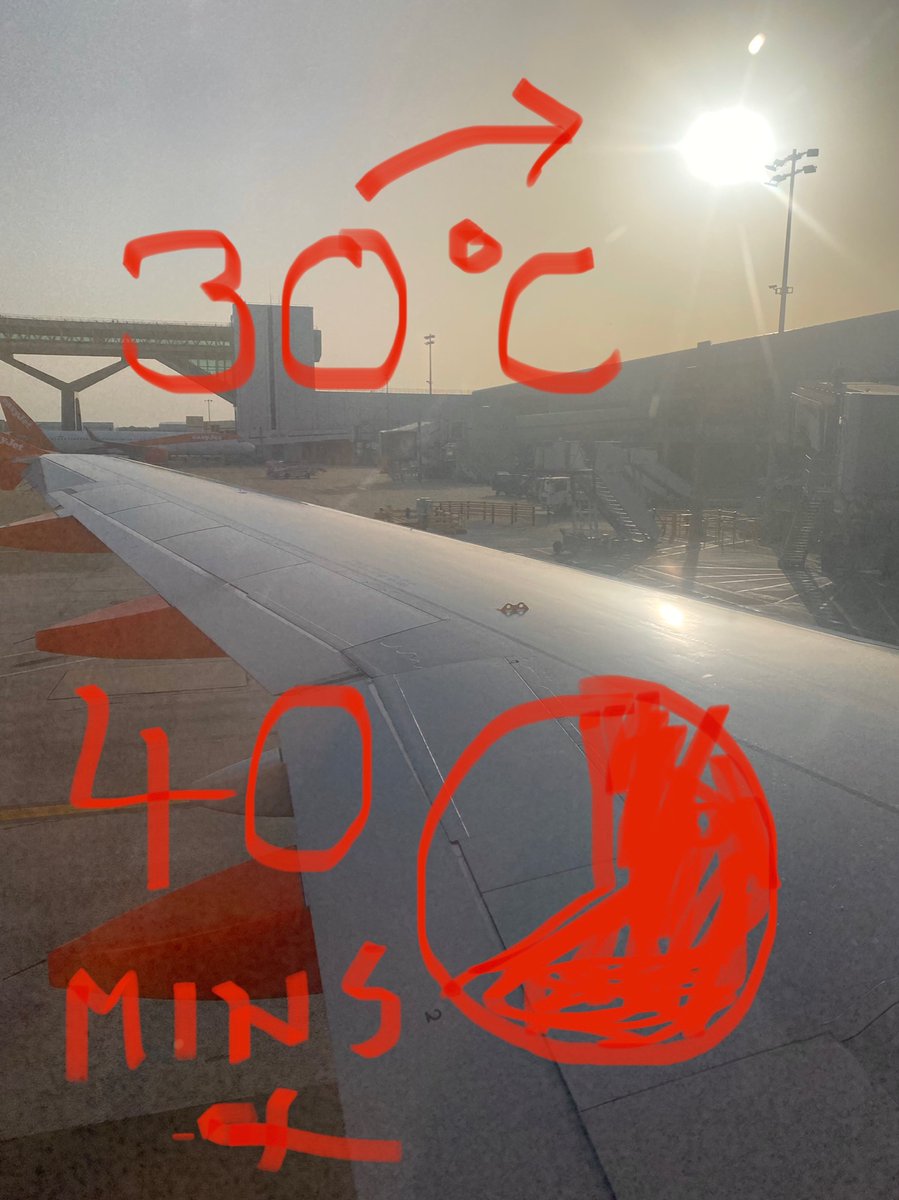 Dan Simmons (@dannsimmons) on Twitter photo Looks like the heat has been getting to <a href="/Gatwick_Airport/">London Gatwick LGW</a> ground staff. Landed 40 mins ago. No one inside the airport wants to let the 100+ holidaymakers on this flight into the airport so we’re sitting on the tarmac! Like they didn’t know we were coming. 🙄 Looks like the heat has been getting to <a href="/Gatwick_Airport/">London Gatwick LGW</a> ground staff. Landed 40 mins ago. No one inside the airport wants to let the 100+ holidaymakers on this flight into the airport so we’re sitting on the tarmac! Like they didn’t know we were coming. 🙄