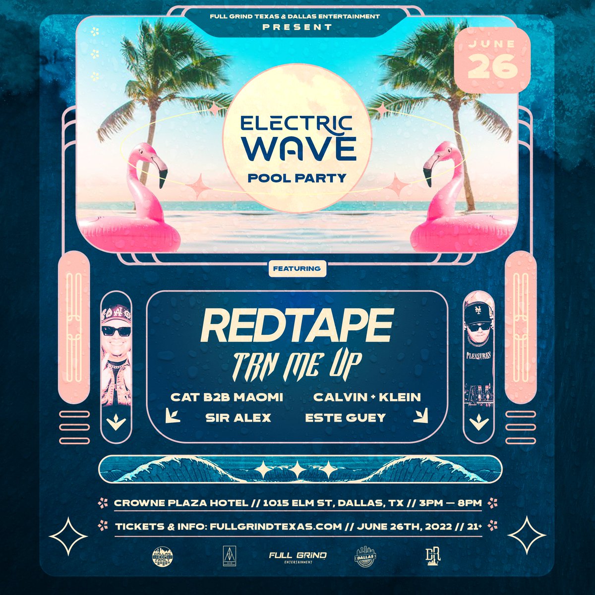 ElectricWaveTX's tweet photo. Join us poolside at #ElectricWavePoolParty next Sunday, for some immaculate vibes! ๐
FREE RSVP Tickets: https://t.co/cIedMVV0xJ https://t.co/TrYrHZOvW3