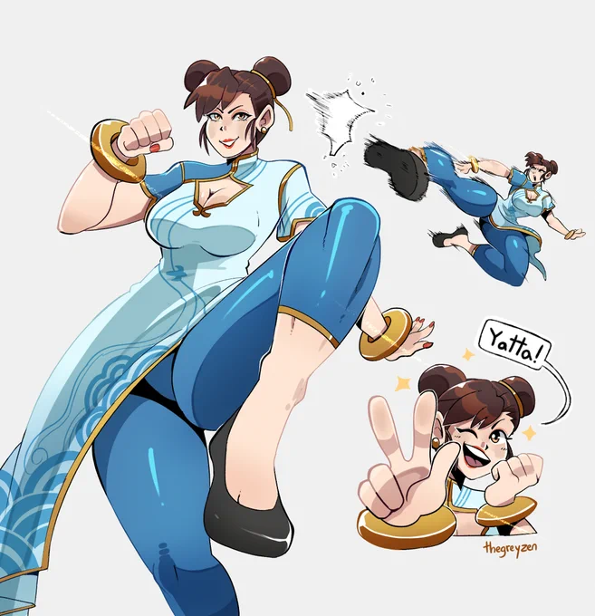 Look! its Chun-Li from streets! 