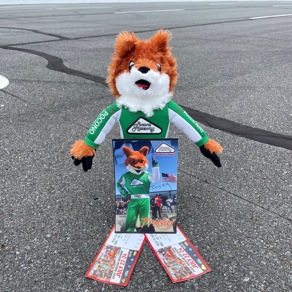 🚨Giveaway🚨 In celebration of #NationalMascotDay, here is a Tricky themed giveaway!

Prize: Tricky Plush, Hero Card, (2) 100 Level tickets for our NASCAR Cup Series Race.

How to Enter:
🦊Follow Us
🦊Like
🦊Retweet
🦊Share a memory of Tricky

Winner will be announced on Monday.