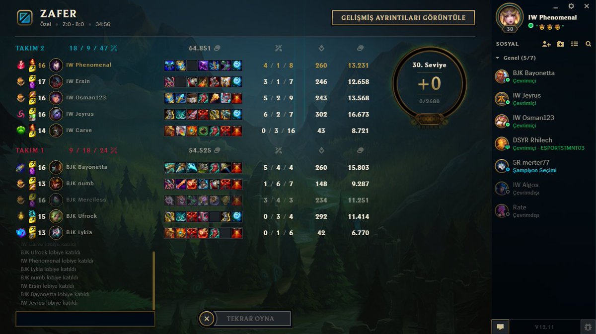 güzel bir antrenman maçı oldu :) <a href="/bjkesports/">Beşiktaş Esports</a>