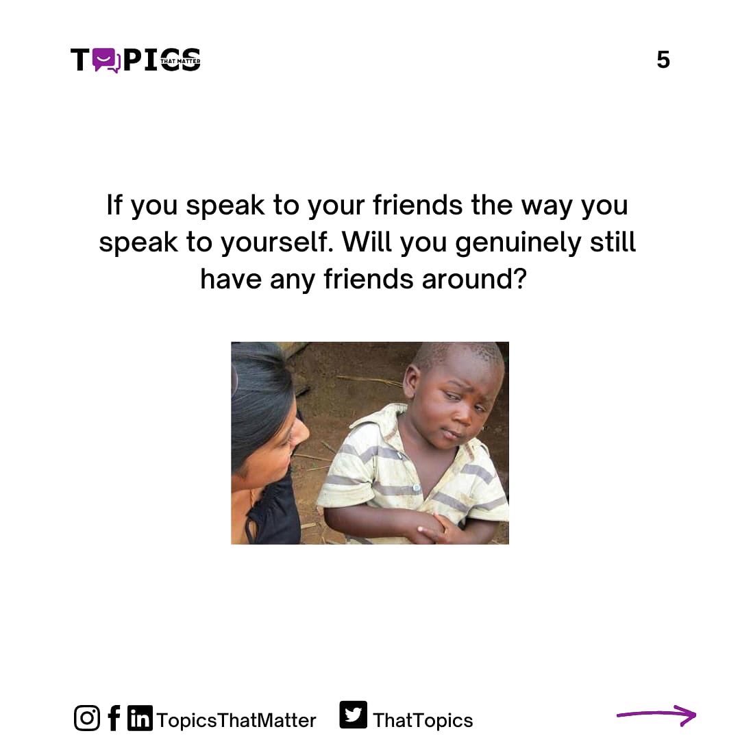 ThatTopics's tweet photo. Being kind t yourself does not mean being complacent or nout building discipline but having enough empathy for yourself to remember that you’re also bound to make mistakes and that’s okay. https://t.co/hHZyhC1lF4