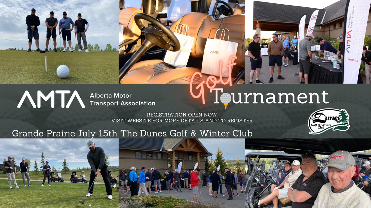 Hello <a href="/CityofGP/">CityofGrandePrairie</a> and surrounding area. Please help support a new initiative of ours by participating or sponsoring a hole at our #golftournament happening at the awesome <a href="/dunesgolfclub/">The Dunes Golf & Winter Club</a>.

Check out the 'link' for more information:  amta.ca/event/grande-p…
#networking #golflife