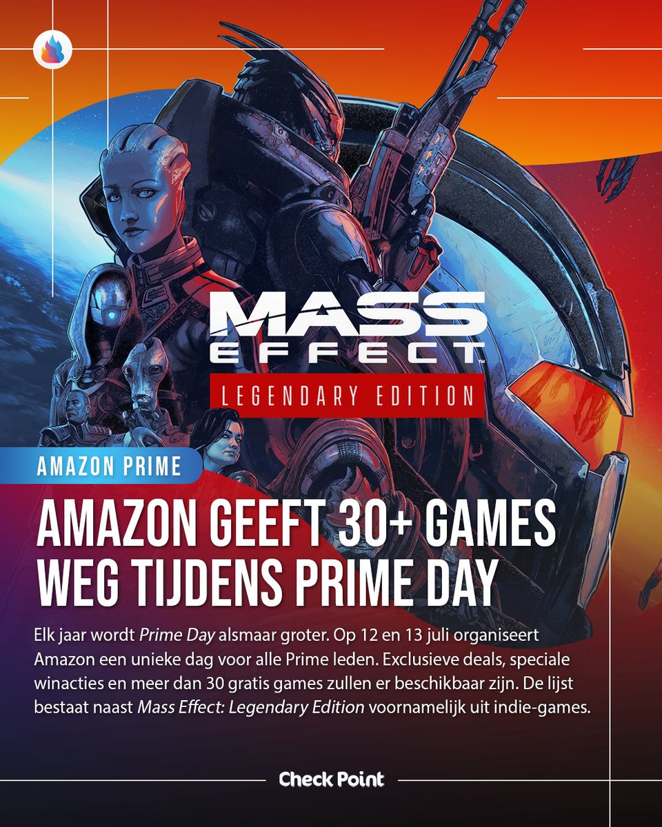 CheckPointBE's tweet image. GRATIS: Amazon geeft meer dan 30 games weg tijdens Prime Day op 12 en 13 juli #PrimeDay