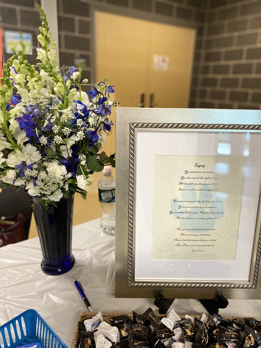 SuperWPS's tweet photo. After 48 years of service to WPS we say goodbye today to our high school principal Ms. Linda Peters. Thank you Ms. Peters for the love, care and compassion you have shown the 1000’s of students whose lives you have made a difference in. #Workhardbekind! https://t.co/dhzPhaxgRO