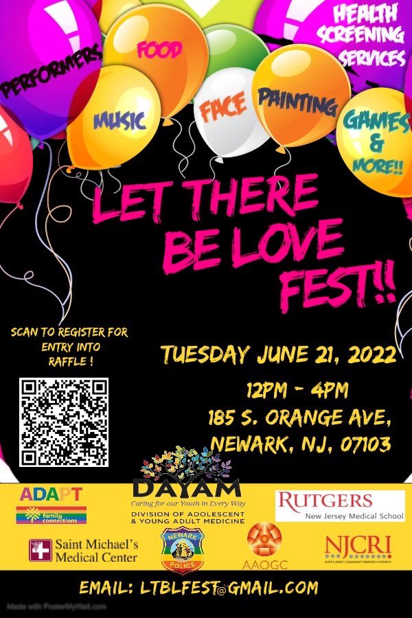 Join us this Tuesday for a Health and Wellness event #lettherebelove