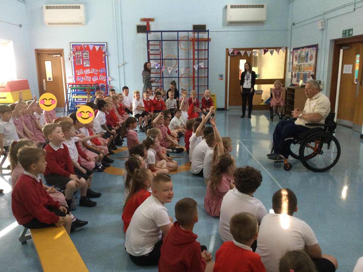 GPSOak's tweet photo. We loved our visit from @GrandadWheels today. A highly entertaining read through of one of his books and an insight into life in a wheelchair. The children also designed some really excellent wheelchairs of their own. Thank you Brian! @Gillibrand_Sch @gillhead25 https://t.co/5RjYiwa25R