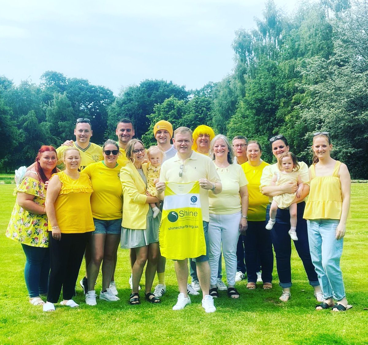 rachefc's tweet photo. Today we all decided to #goyellowforshine but @DanEFC took it one step further than the rest of us!!

Have a read about why https://t.co/D5QxmZotWV https://t.co/zzO0B0bqj7