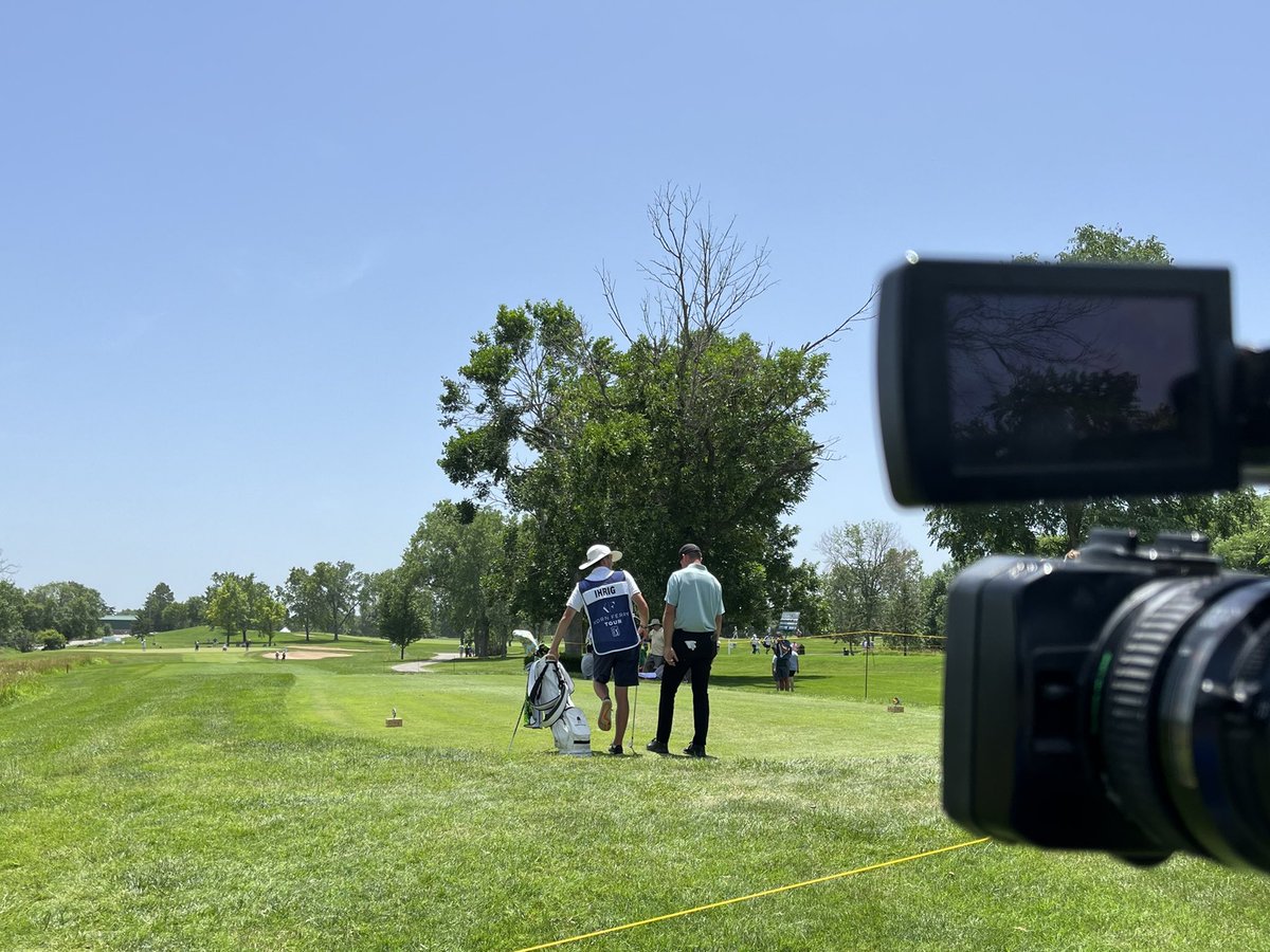KWCHTejay's tweet photo. Found a Shocker at the @WichitaOpen 🌾

2012 Goodland alumni Gage Ihrig is -6 through 16 holes on day 2. 

See how the local kid finishes tonight on @KWCH12! https://t.co/9LvcprXHup