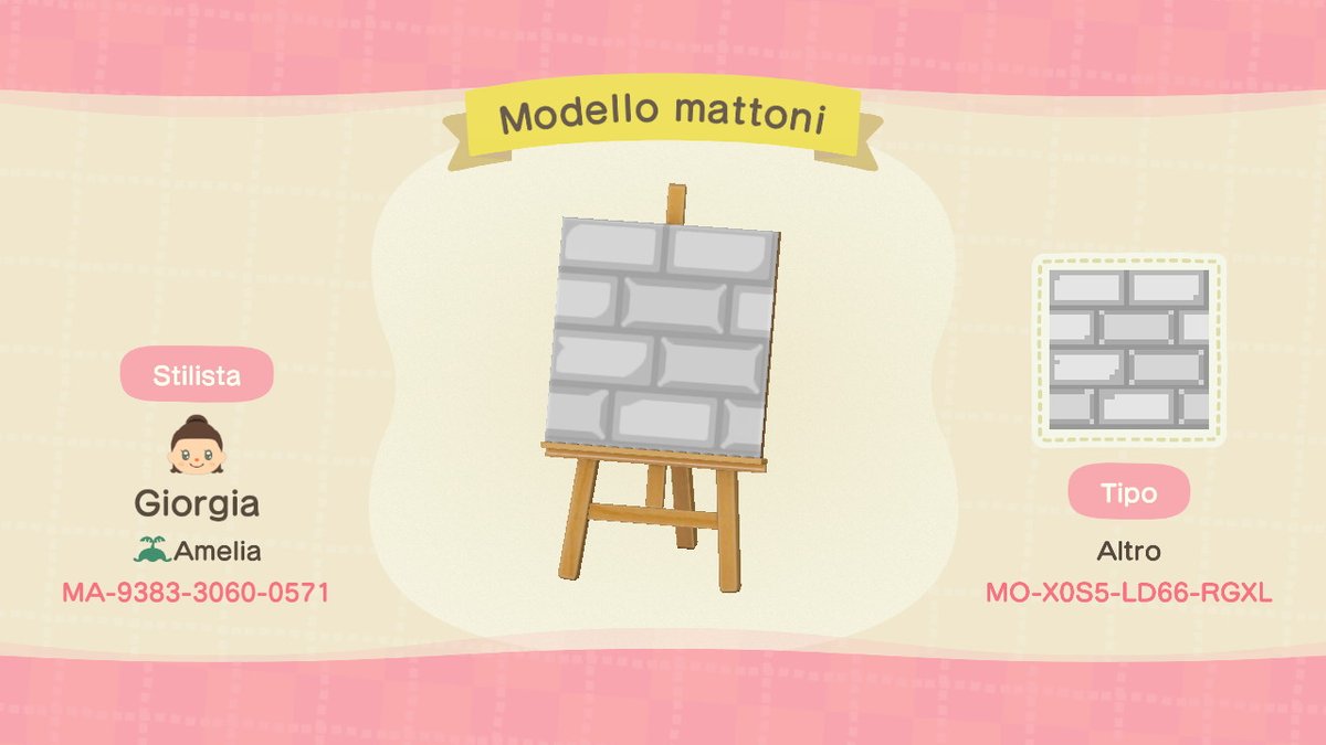 Impostellina's tweet photo. #AnimalCrossingpattern #Brick #AnimalCrossingdesign #AnimalCrossing #ACNH #NintendoSwitch https://t.co/apNzMg60sF