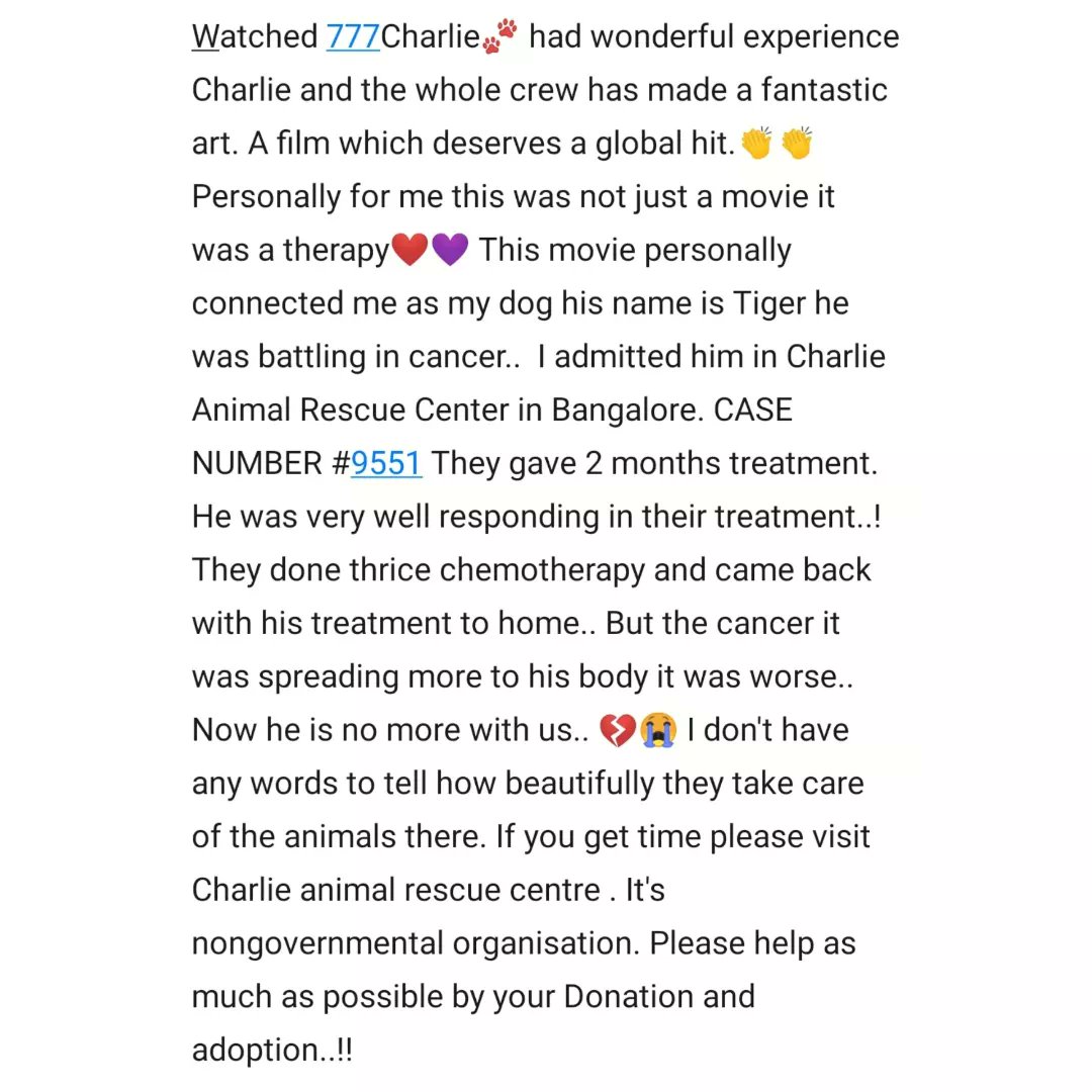 Vicky_Kanishka's tweet photo. ❤️❤️❤️ #777charlie @777CharlieMovie @Kiranraj61 @rakshitshetty https://t.co/WoLScSeNhR