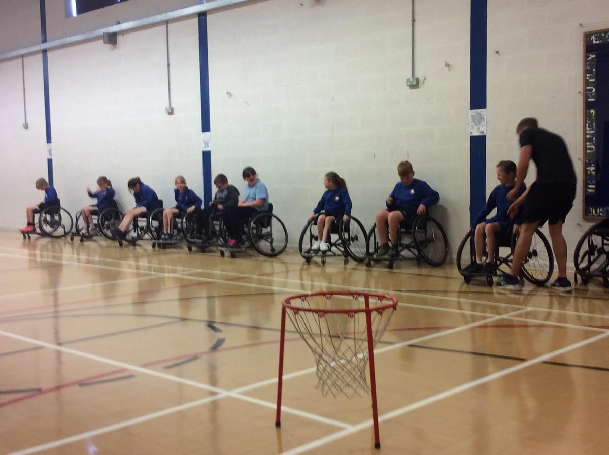 DeanCESchool's tweet photo. Year 2, 3 and 4 had the most amazing time experiencing wheelchair basketball. The children not only enjoyed the game but listening to ex GB player Nat Pattinson talk about his disability and working hard to achieve his goals @BritWheelBBall #inclusion #learningnewskills https://t.co/7JZDYtZudx