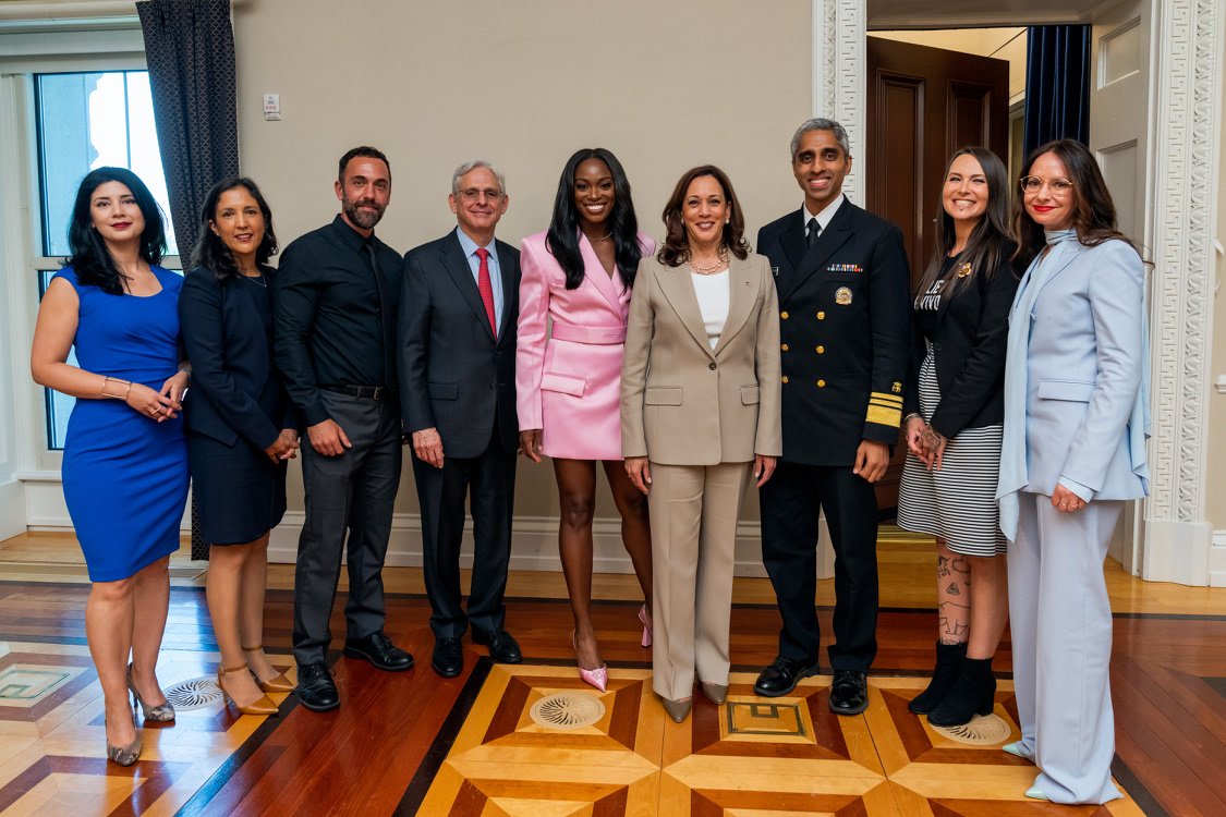 WhiteHouse46's tweet photo. Yesterday, @VP launched the White House Task Force to Address Online Harassment and Abuse, hosting a survivor and expert roundtable. 
 
This was established as part of the Administration's commitment to address the risks and harms of technology-facilitated gender-based violence. https://t.co/ntSE8oi996