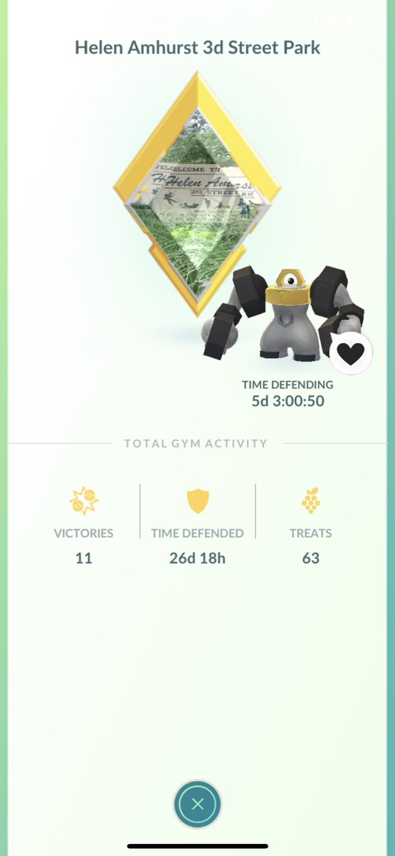 AMartin0821's tweet photo. @PokemonGoApp 5days defending can’t wait for my 50 coins 🙄 https://t.co/pAOp79Umg4