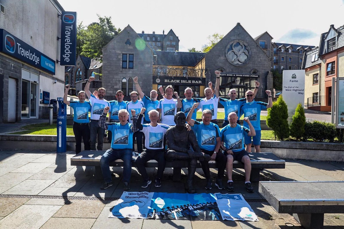 ProstateUK's tweet photo. 👏 🙏 We want to say a massive thank you to Stu’s Band of Brothers for hiking the West Highland Way raising over £42,000 to help beat prostate cancer. What an effort! https://t.co/BkXvpWEVxc