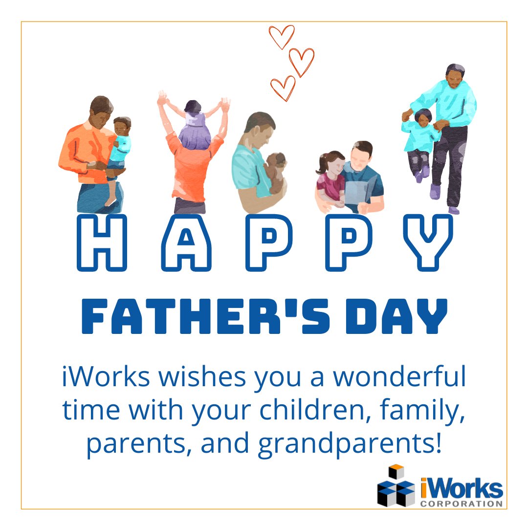 iWorksCorp's tweet photo. @iWorksCorp wishes you a wonderful #HappyFathersDay! #fathersday https://t.co/PweeUGxJkM