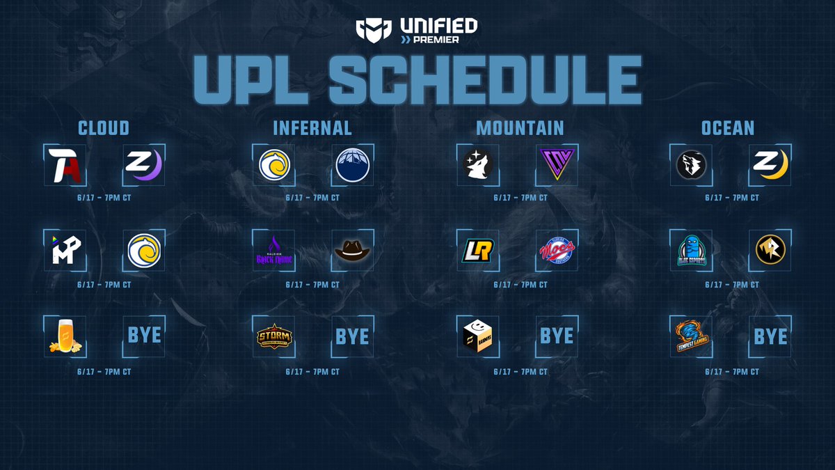 Week 2 of the Unified Prestige League continues TONIGHT🎉

Tune into the main Unified channel and any team streams to watch the action👏