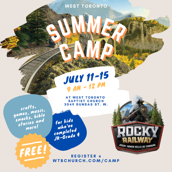 wtbchurch's tweet photo. Join us for a week of free half-day summer camp in the west end! Register at https://t.co/9D78mNsBTB. https://t.co/LawnjpaIYZ